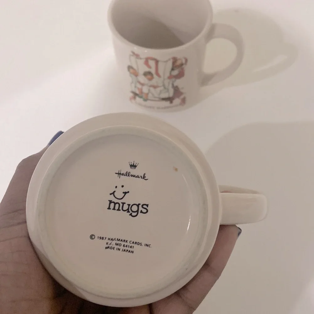 Vintage Hallmark Norman Rockwell “Caught Napping” Christmas Mug, 1987